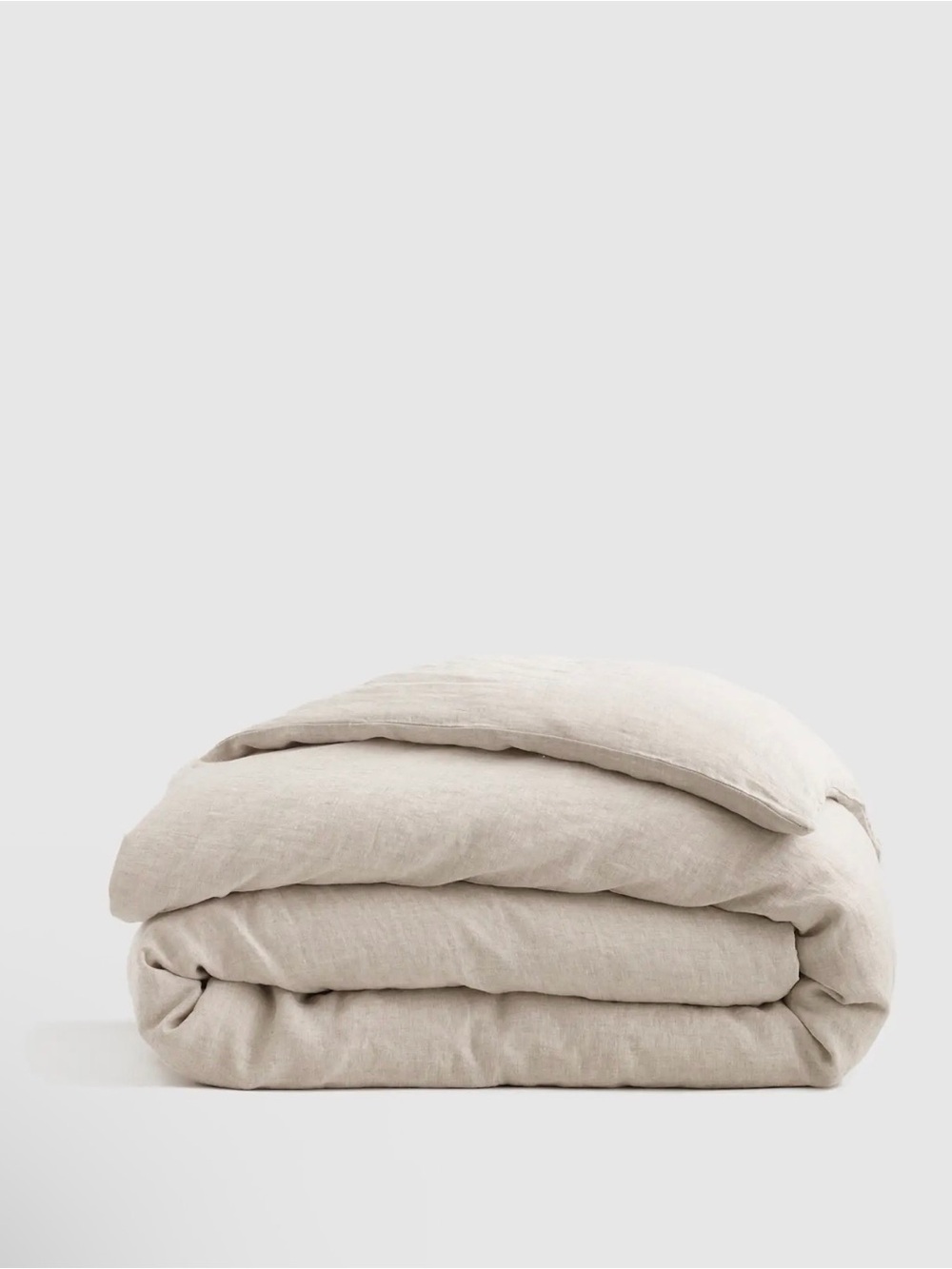 Quince European Linen Duvet Cover in Natural Chambray King Size 1375